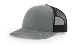 Richardson 112 Hat Heather Grey Black