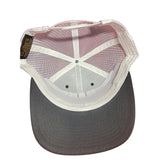 One Cross Three Nails Forgiven Hat. Charcoal and White Trucker Hat. Biker Hat