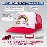 OTTO CAP 5 Panel High Crown Mesh Back Trucker Hat - 150 TEES GIFTS & MORE