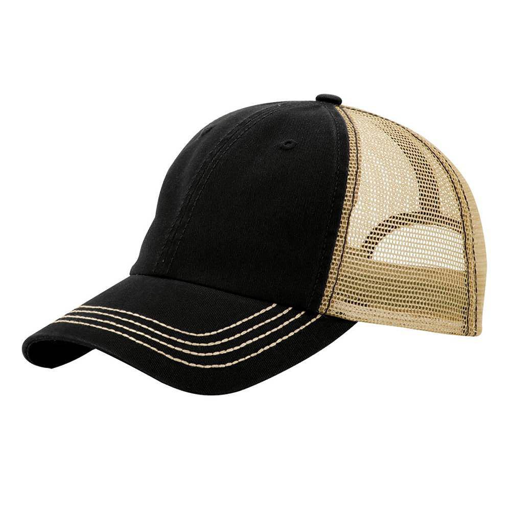 MEGA CAP Washed Cotton Twill Trucker Cap - MC6894 - 150 TEES GIFTS & MORE