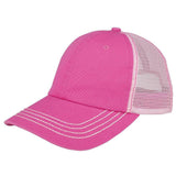 MEGA CAP Washed Cotton Twill Trucker Cap - MC6894 - 150 TEES GIFTS & MORE