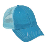 MEGA CAP Herringbone Contrast Stitch Cap - MC6990 - 150 TEES GIFTS & MORE