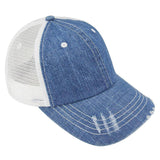 MEGA CAP Denim Herringbone Trucker - MC6990B - 150 TEES GIFTS & MORE