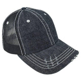 MEGA CAP Denim Herringbone Trucker - MC6990B - 150 TEES GIFTS & MORE