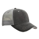 MEGA CAP Herringbone Contrast Stitch Cap - MC6990 - 150 TEES GIFTS & MORE