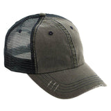 MEGA CAP Herringbone Contrast Stitch Cap - MC6990 - 150 TEES GIFTS & MORE