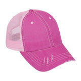MEGA CAP Herringbone Contrast Stitch Cap - MC6990 - 150 TEES GIFTS & MORE
