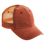 MEGA CAP Herringbone Contrast Stitch Cap - MC6990 - 150 TEES GIFTS & MORE