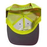 2A Hat, 2nd Amendment EST 1791 Hat. Charcoal/Neon Green/White Trucker Hat