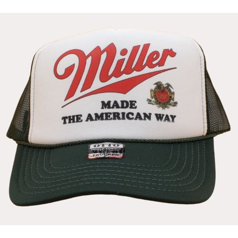 Miller Beer Hat, Miller Beer Trucker Hat