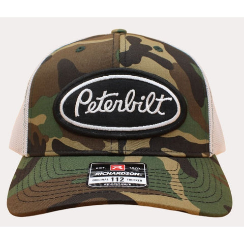 Peterbilt Trucker Hat - Camo / White