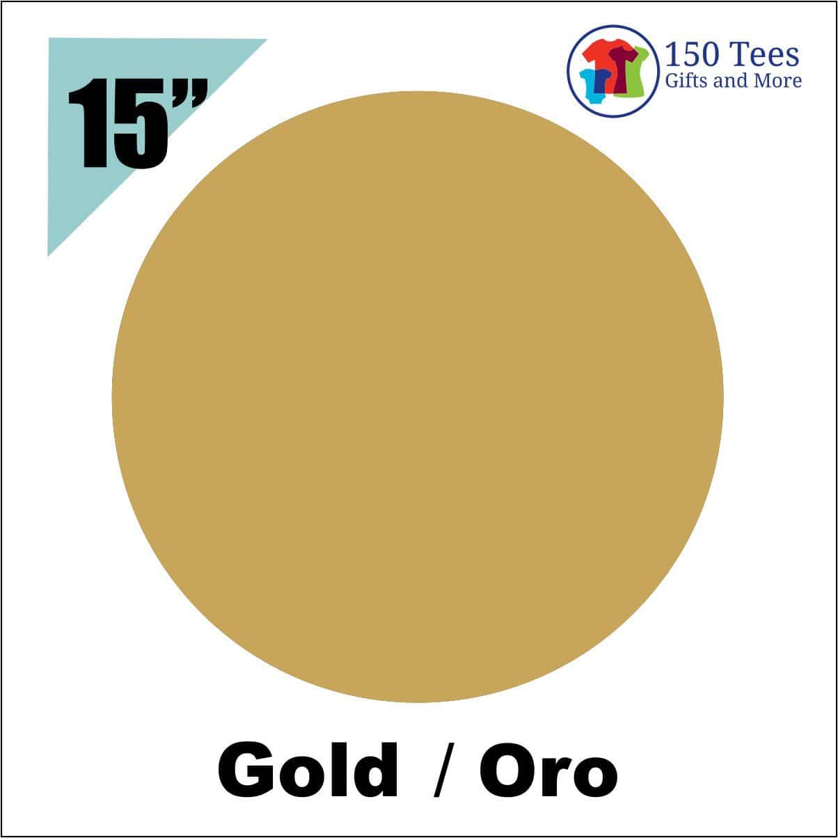 EasyWeed HTV 15" - Gold - 150 TEES GIFTS & MORE