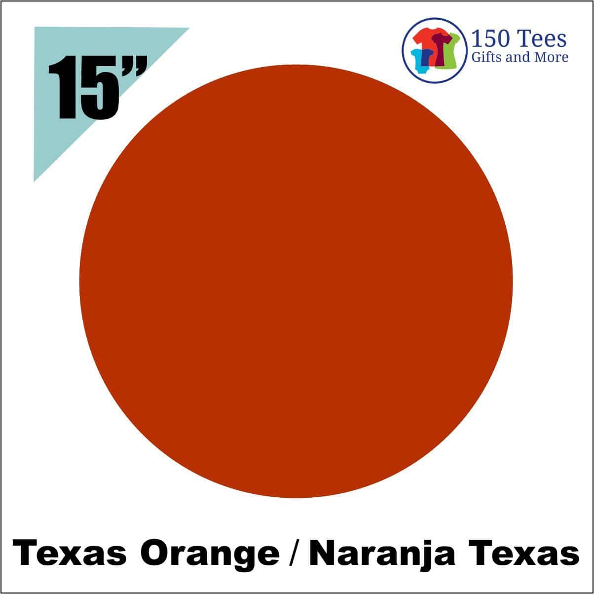 EasyWeed HTV 15" - Texas Orange - 150 TEES GIFTS & MORE