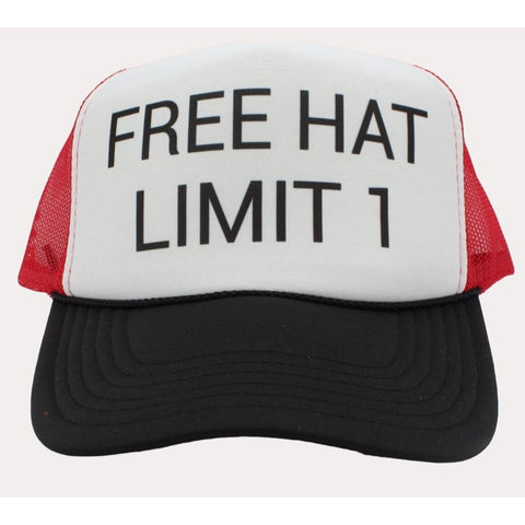 Free Hat Limit 1 Trucker Hat Mesh Hat snapback hat adjustable