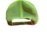 2A Hat, 2nd Amendment EST 1791 Hat. Charcoal/Neon Green/White Trucker Hat