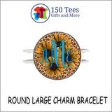 Personalized Bracelet - Custom Photo Bracelet -  Large Round Bracelet - 150 TEES GIFTS & MORE