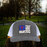 Christian Flag Hat - Christian Flag Trucker Hat. - 150 TEES GIFTS & MORE