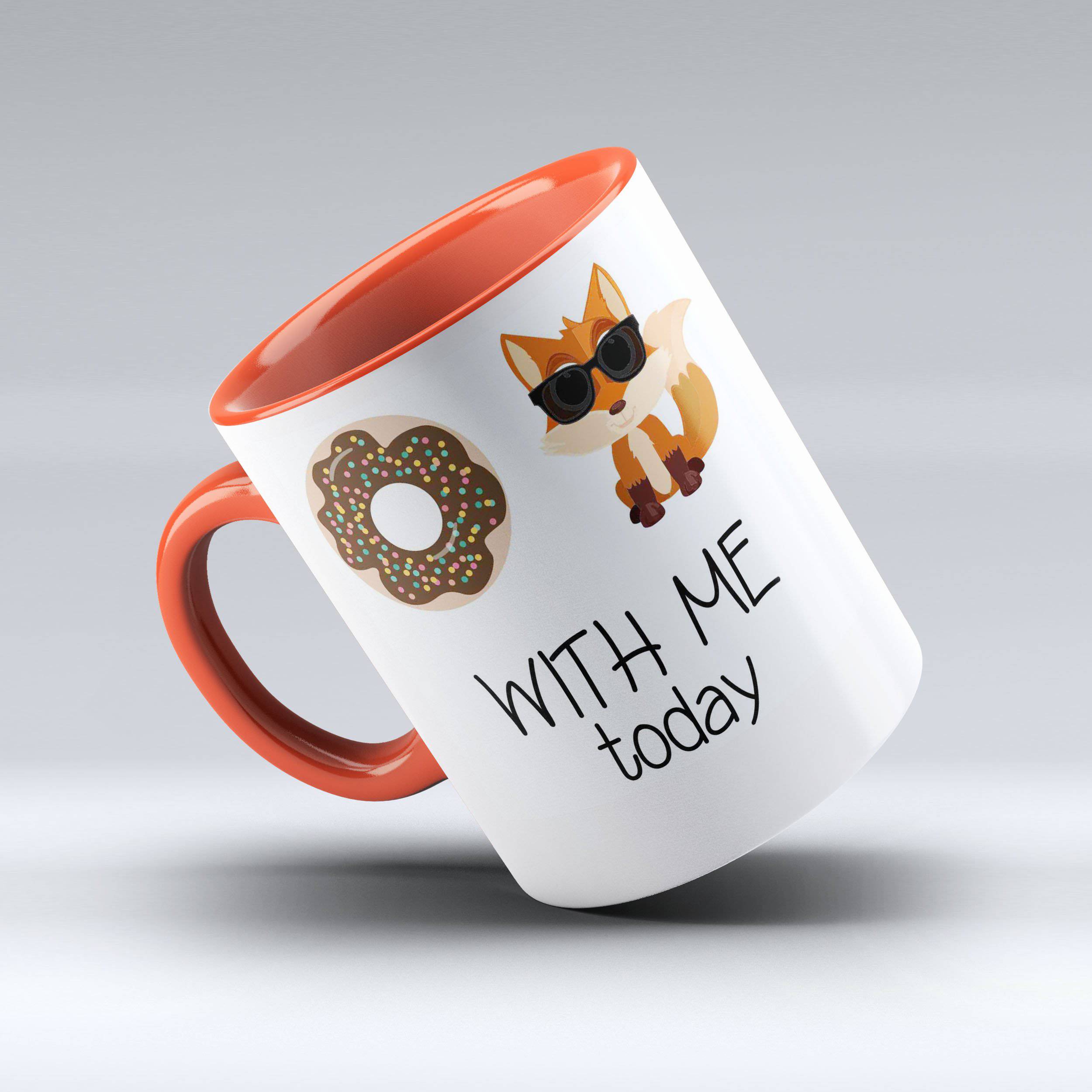 Doughnut Fox With Me - Fox Coffee Mug - 150TEES.COM - 150 TEES GIFTS & MORE