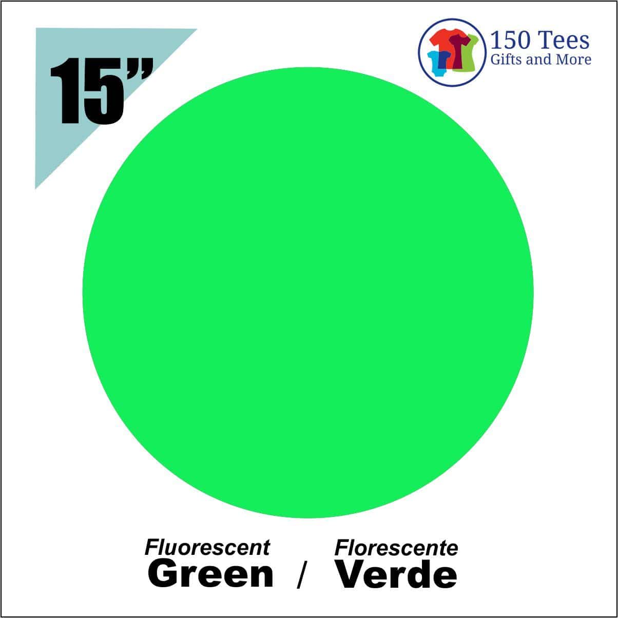 Siser EasyWeed Fluorescent HTV 15" - Green - 150 TEES GIFTS & MORE