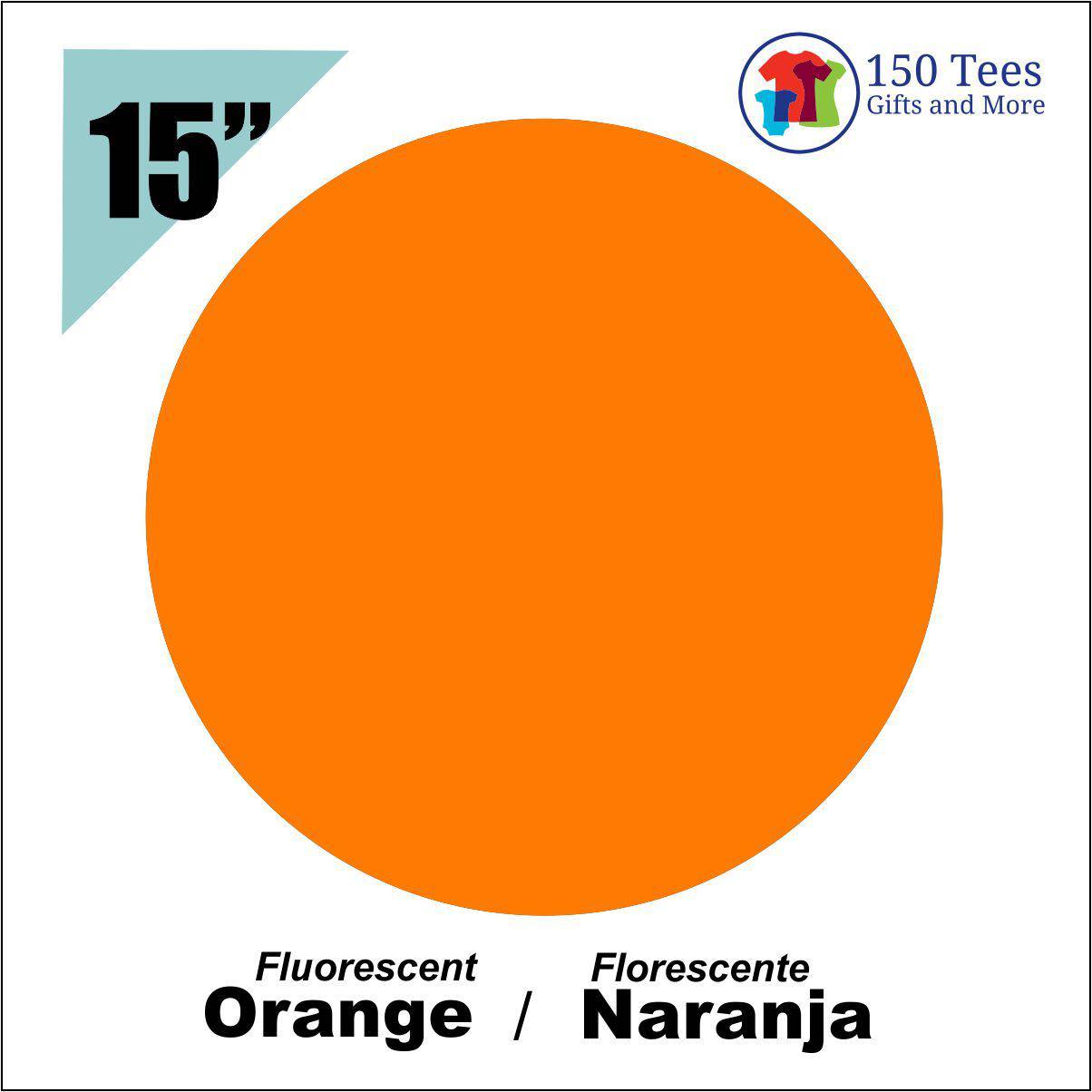 Siser EasyWeed Fluorescent HTV 15" - Orange - 150 TEES GIFTS & MORE