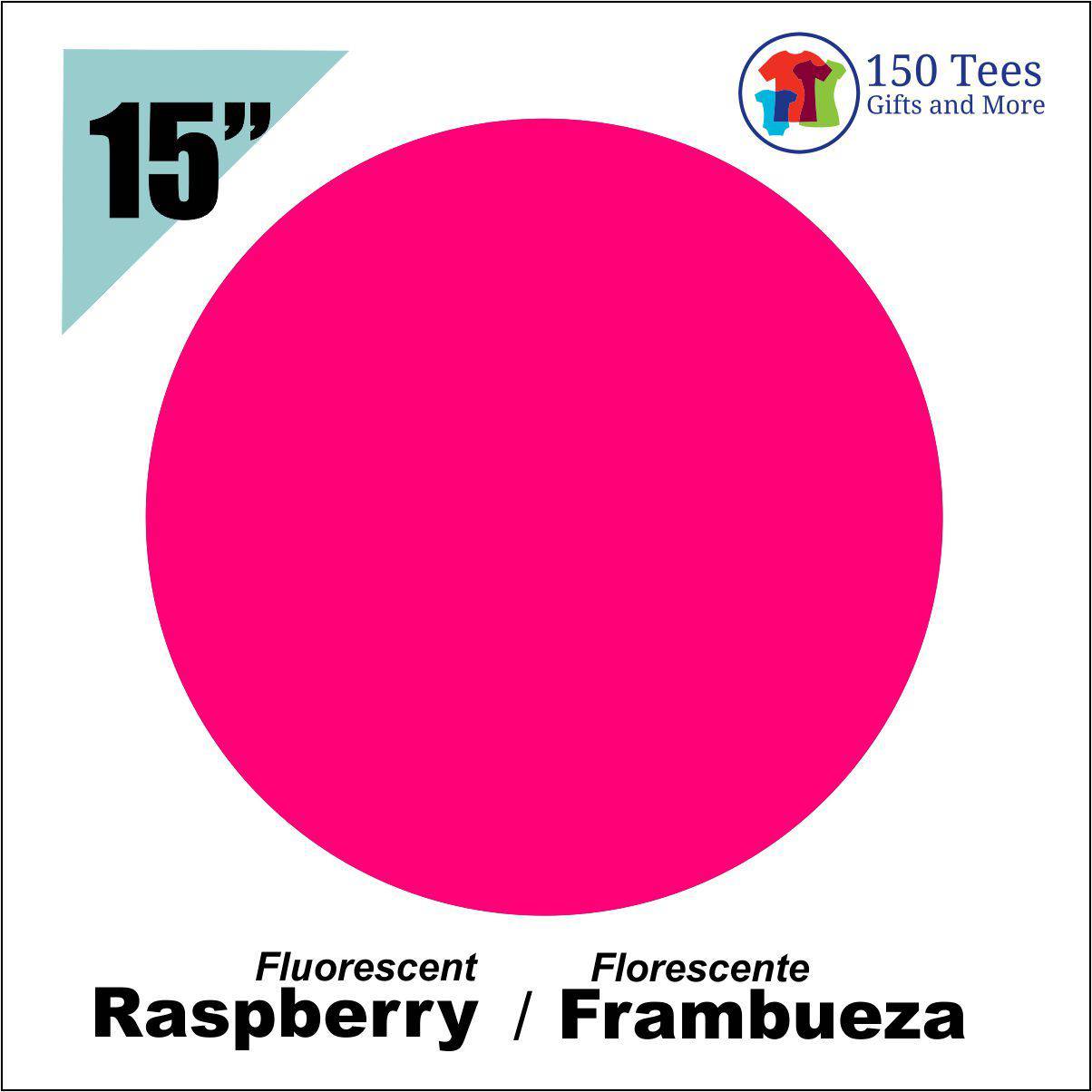 Siser EasyWeed Fluorescent HTV 15" - Raspberry - 150 TEES GIFTS & MORE