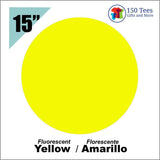 Siser EasyWeed Fluorescent HTV 15" - Yellow - 150 TEES GIFTS & MORE