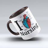 I Heart Nursing Coffee Mug - Nurse Coffee Mug - 150TEES.COM - 150 TEES GIFTS & MORE