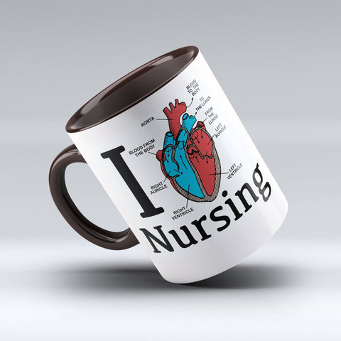 I Heart Nursing Coffee Mug - Nurse Coffee Mug - 150TEES.COM