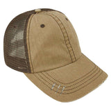 MEGA CAP Herringbone Contrast Stitch Cap - MC6990 - 150 TEES GIFTS & MORE