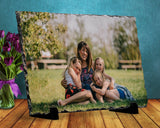 Personalized Photo Slate Plaque , Custom Photo Slate Plaque - 150 TEES GIFTS & MORE