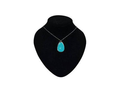 Picture Necklace Pendant Tear Drop Shape