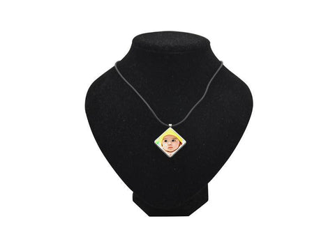 Picture Necklace Pendant Diamond Shape